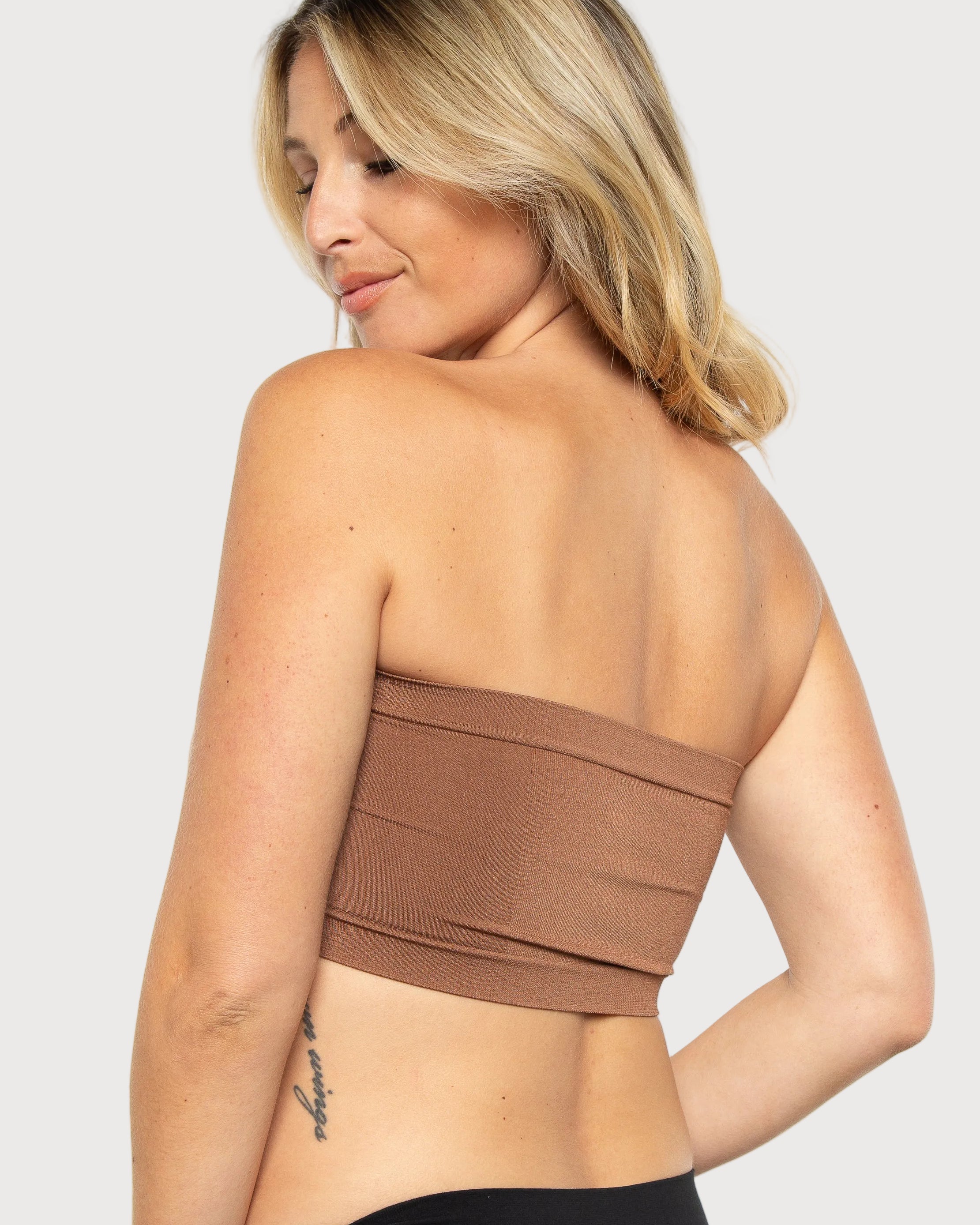 Clay Angel Seamless Underwire Bandeau Bra by Rhonda Shear — alternate view