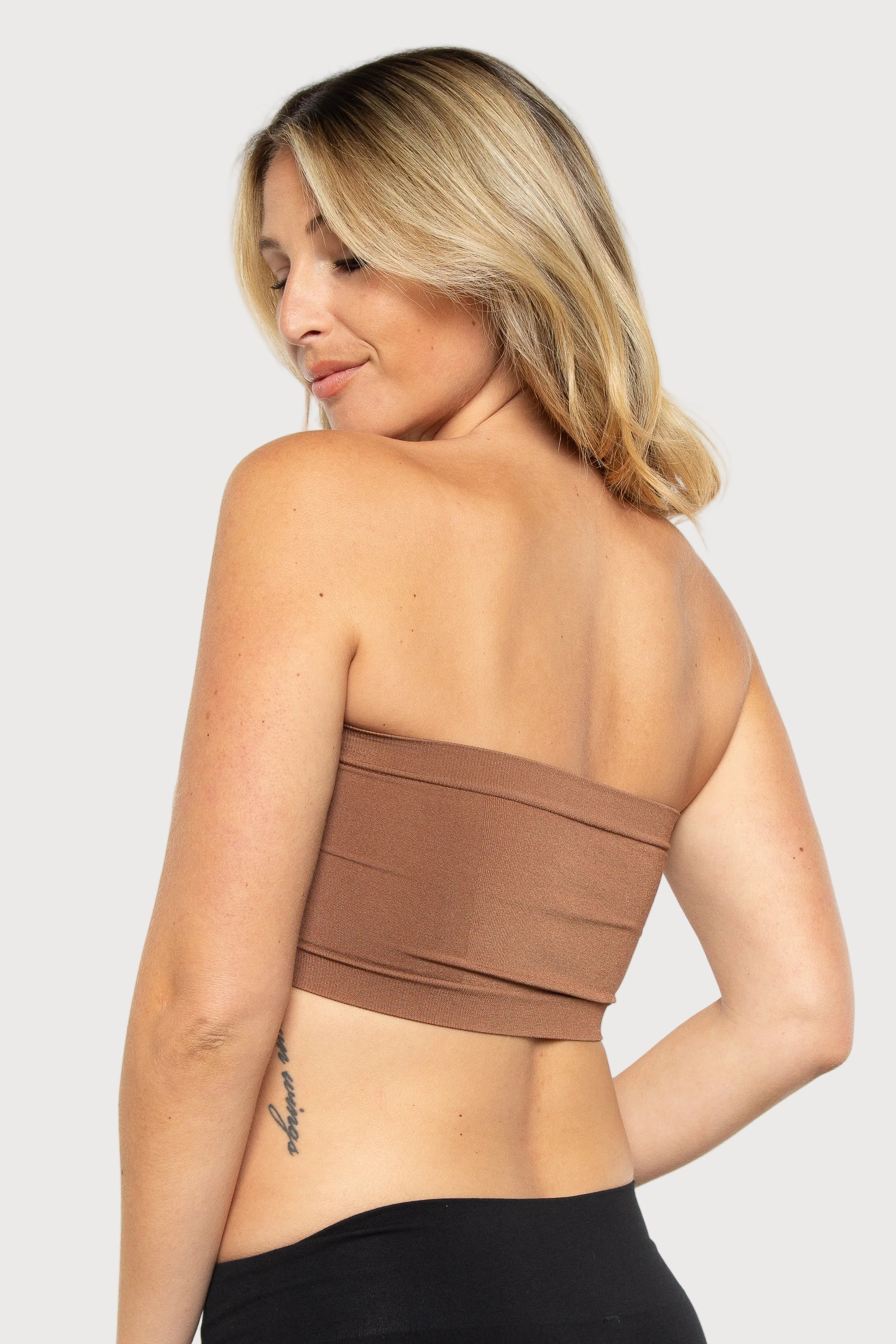 Clay Angel Seamless Underwire Bandeau Bra by Rhonda Shear — alternate view