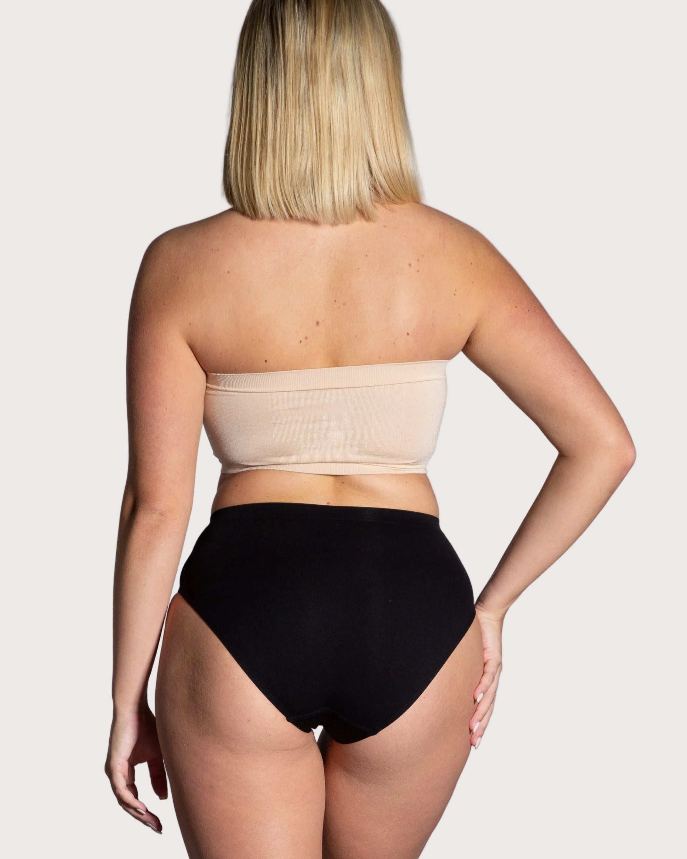 Style 9685 - Angel Seamless Underwire Bandeau Bra - Light Beige back