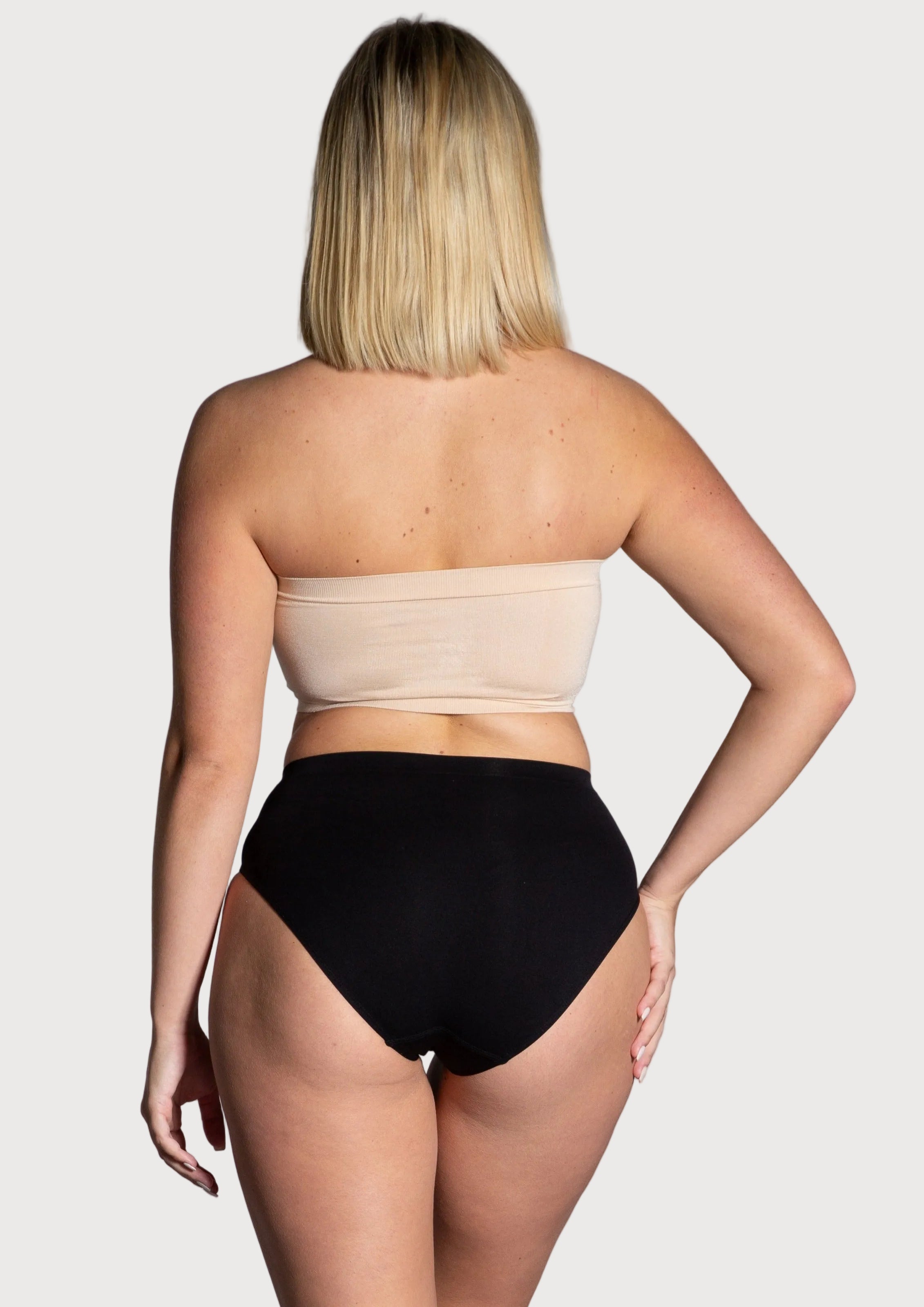 Style 9685 - Angel Seamless Underwire Bandeau Bra - Light Beige back