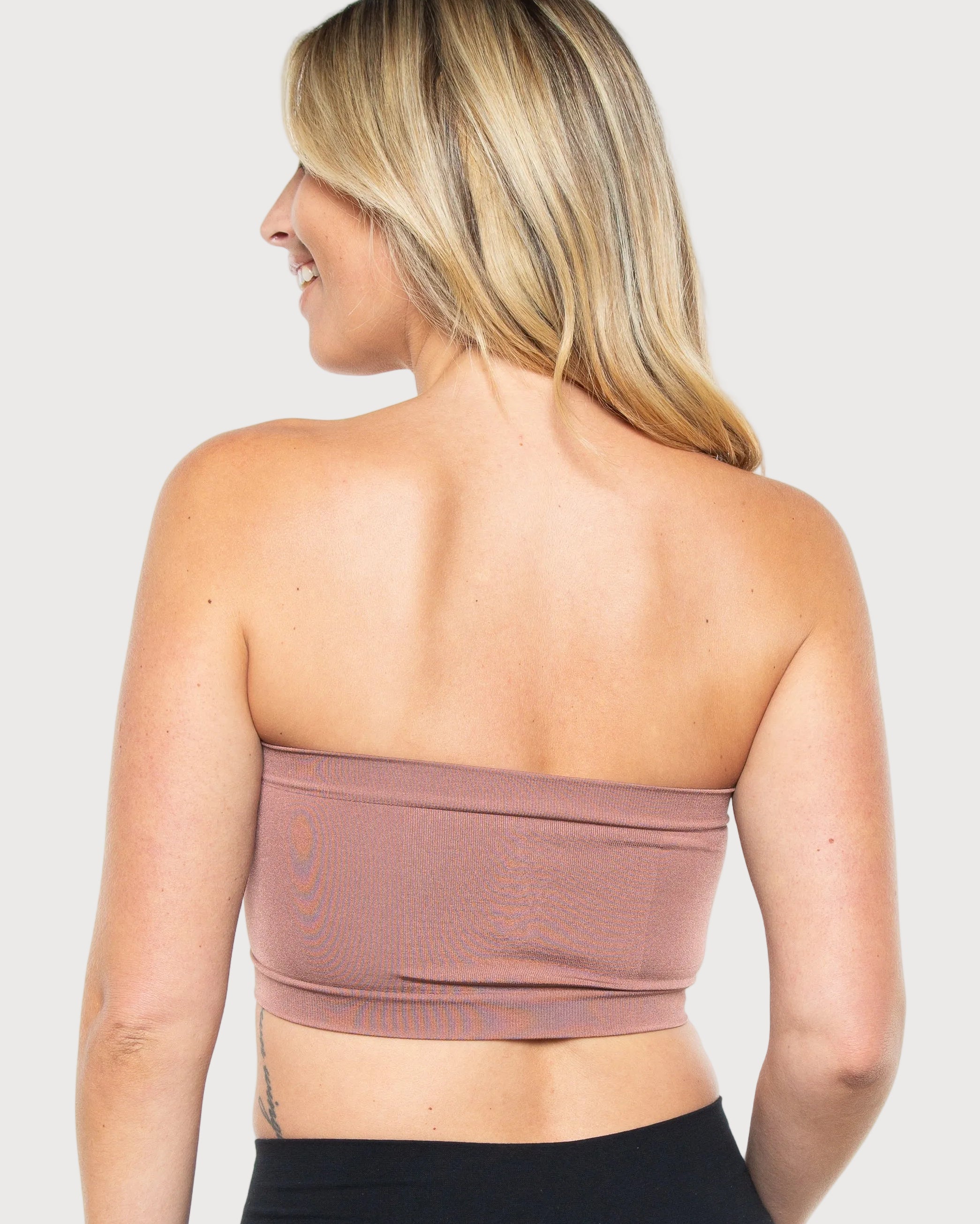 Nutmeg Angel Seamless Underwire Bandeau Bra by Rhonda Shear — alternate view