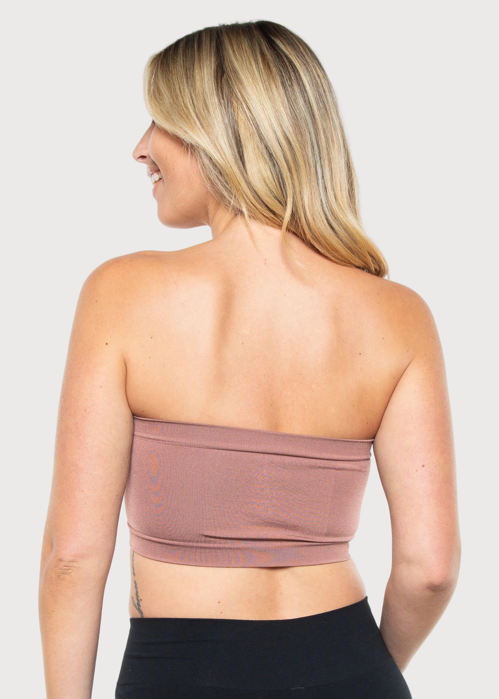 Nutmeg Angel Seamless Underwire Bandeau Bra by Rhonda Shear — alternate view