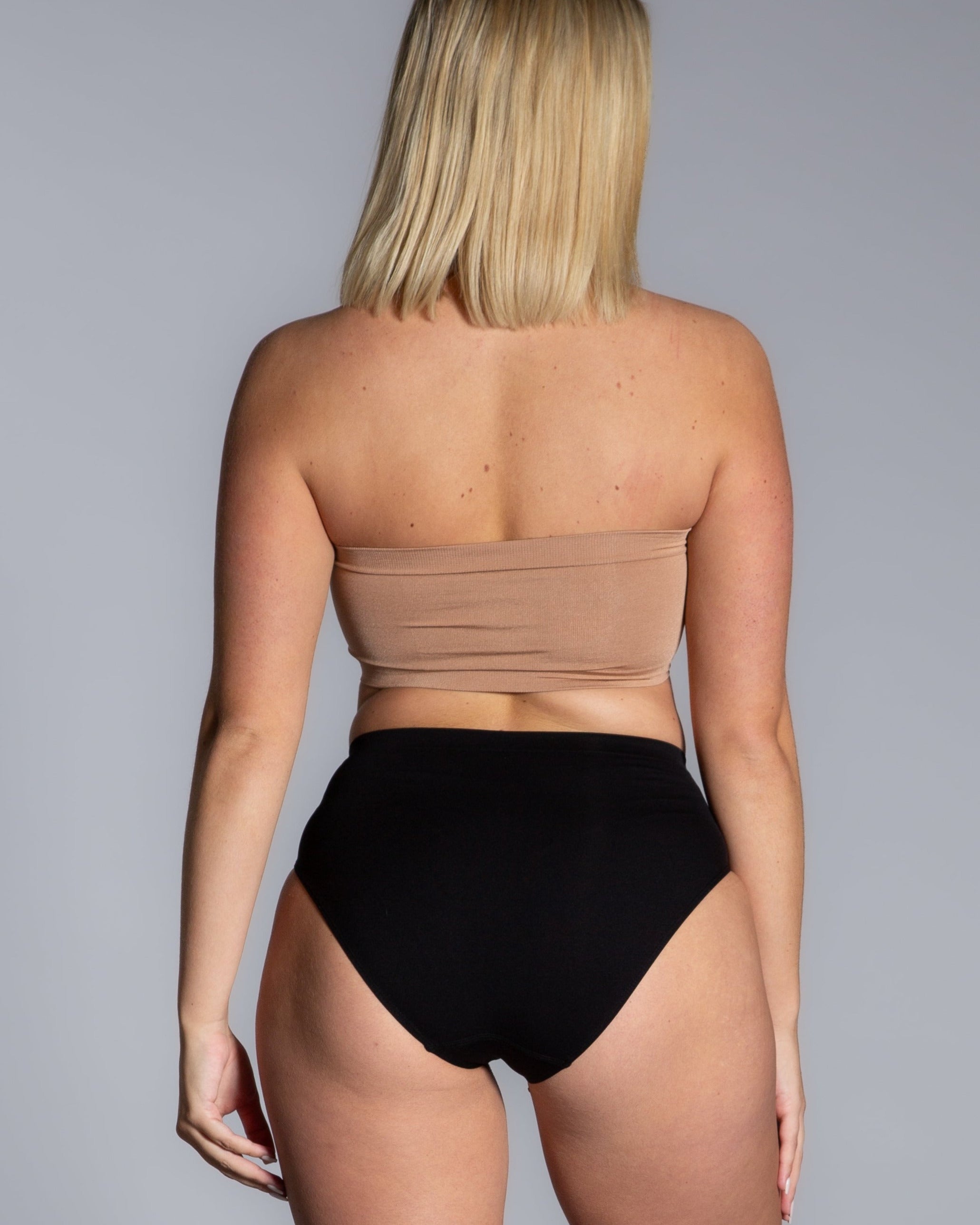 Style 9685  - Angel Seamless Underwire Bandeau Bra - Sienna back
