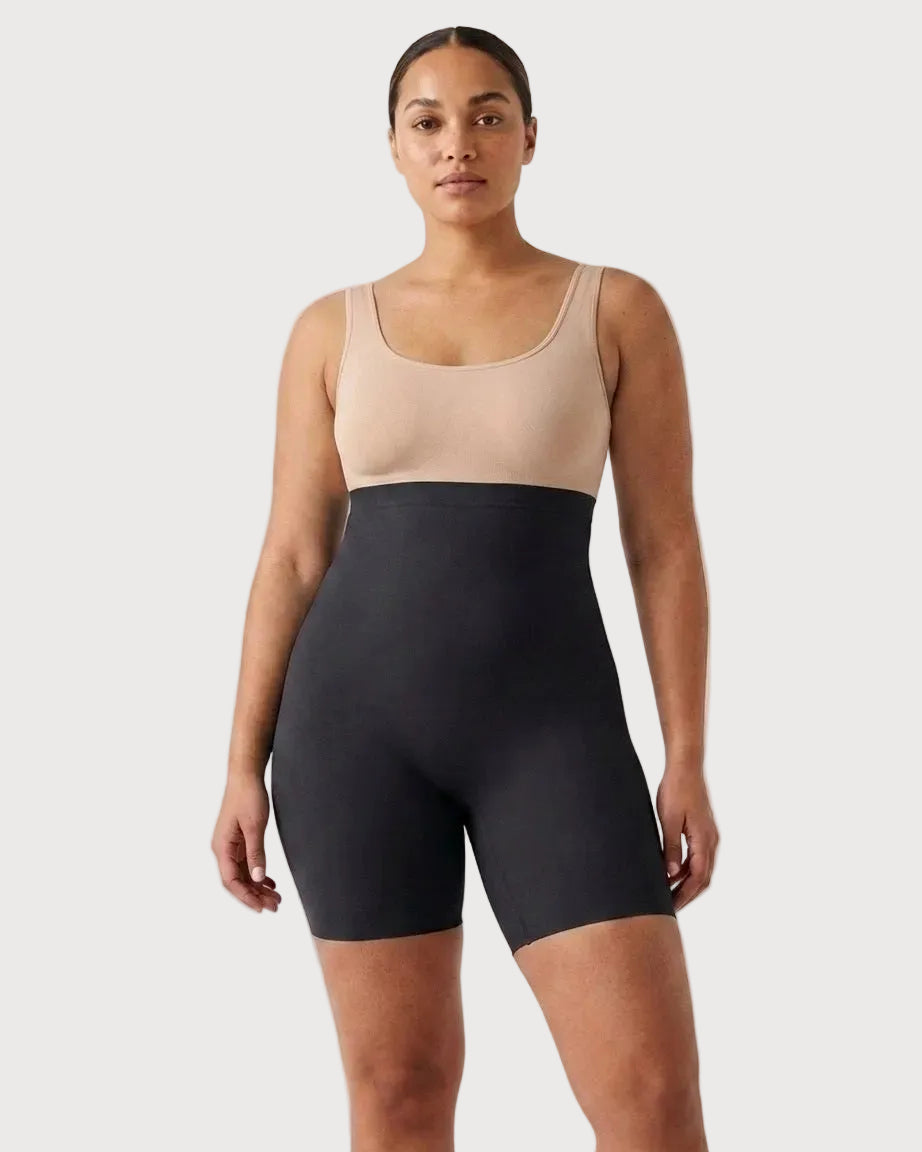 Ahh Smooth Operator High Waist Seamless Control Longline by Rhonda Shear — seamless longline shaper