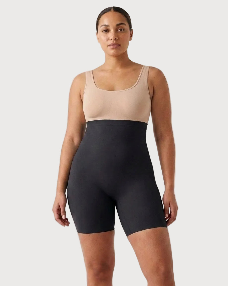 Ahh Smooth Operator High Waist Seamless Control Longline by Rhonda Shear — seamless longline shaper