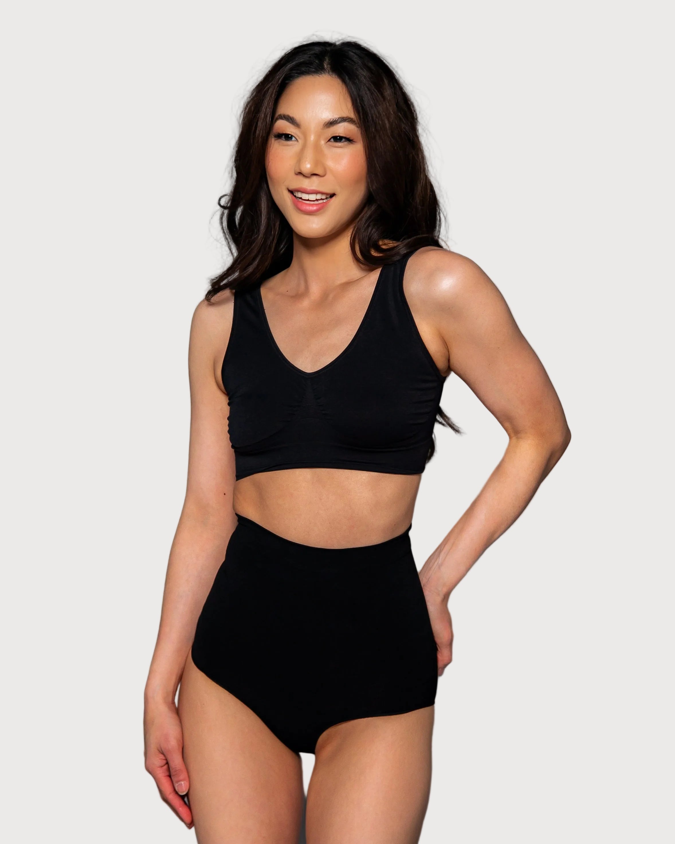Seamless Sculpt High Waisted Control Brief by Rhonda Shear — high-waisted shaping brief