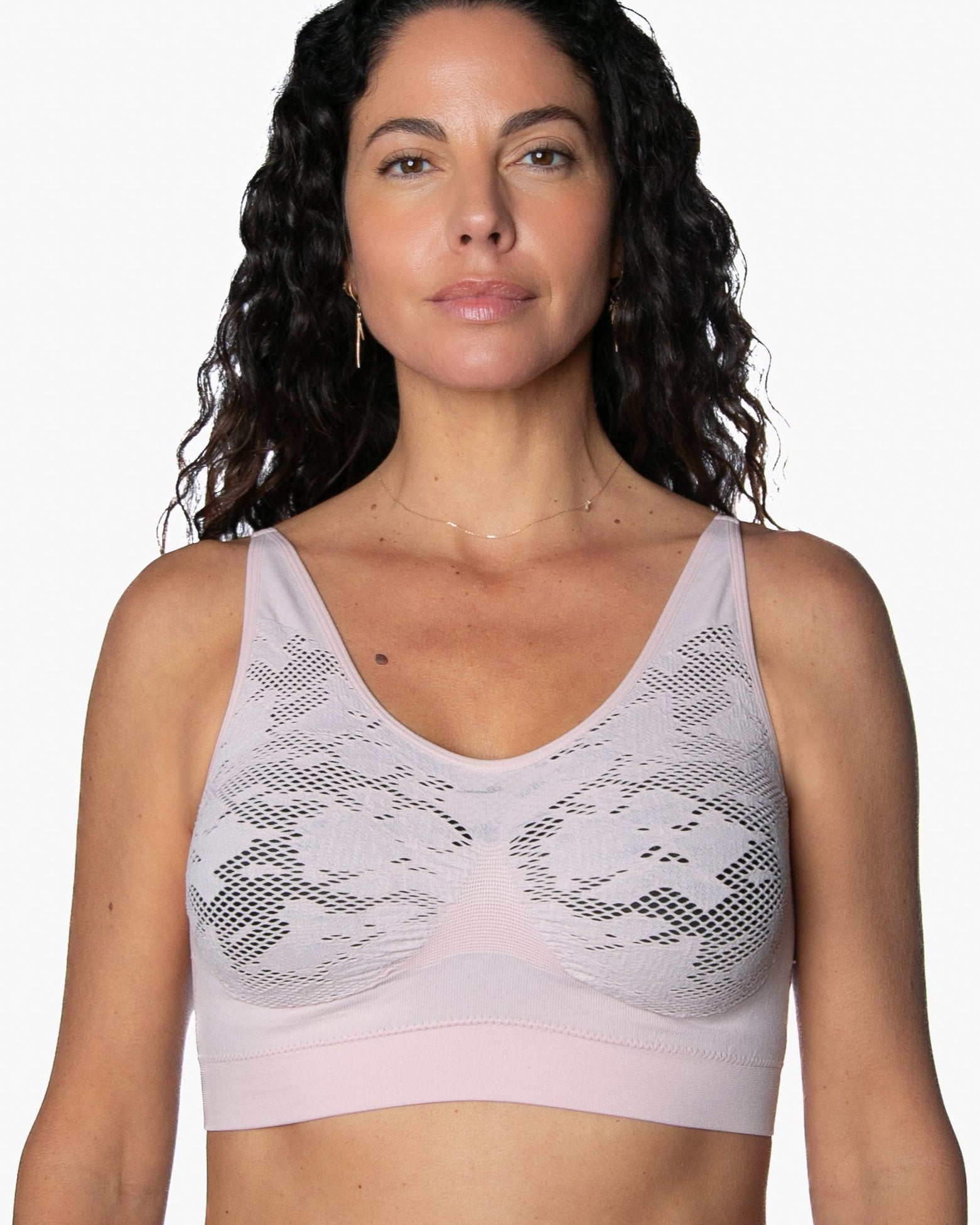 9199 Ahh Bra, Black, padded, with no hooks and eyes