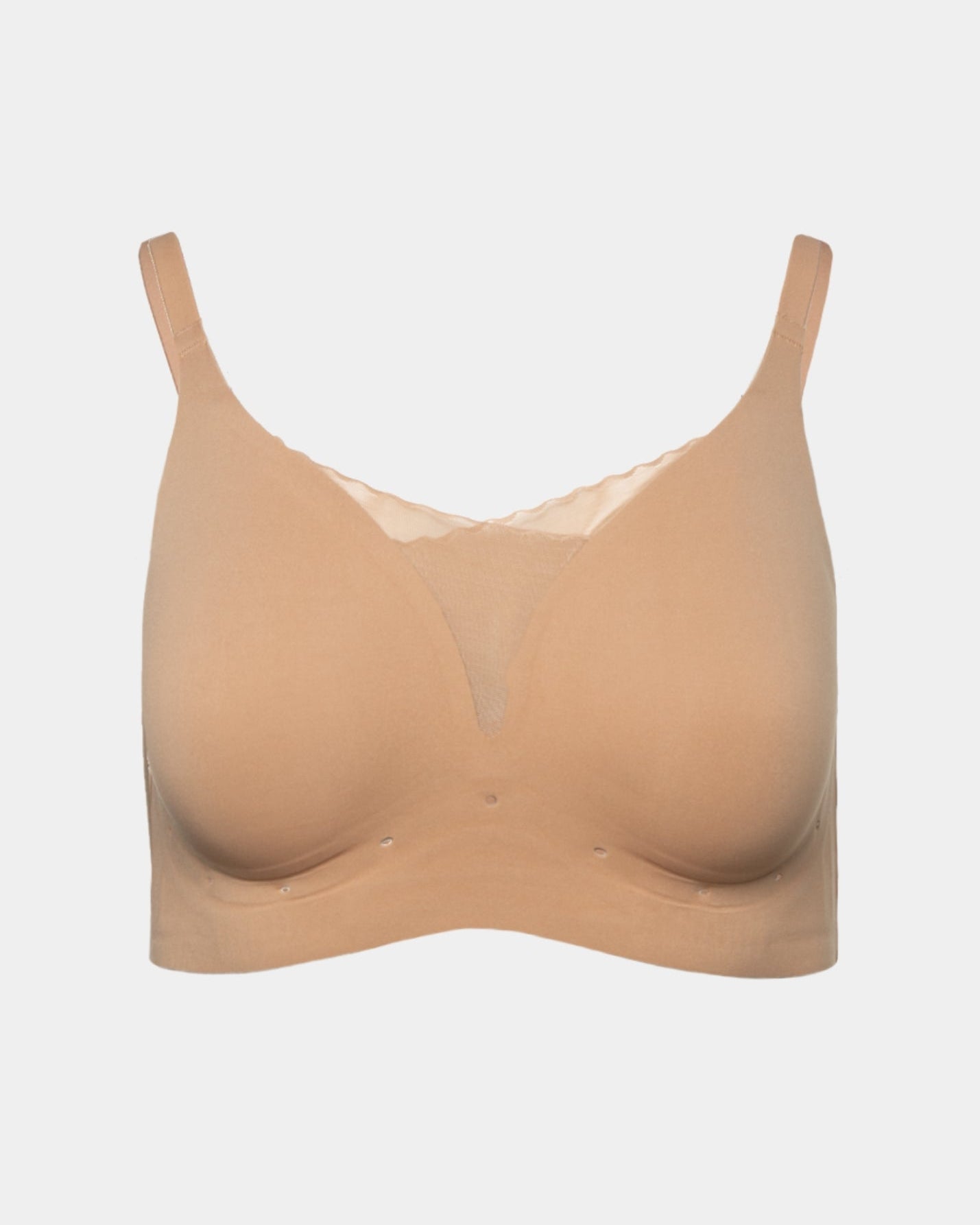 Sienna Perforated Gel Bra with Mesh Detail by Rhonda Shear — alternate view, gel support bra
