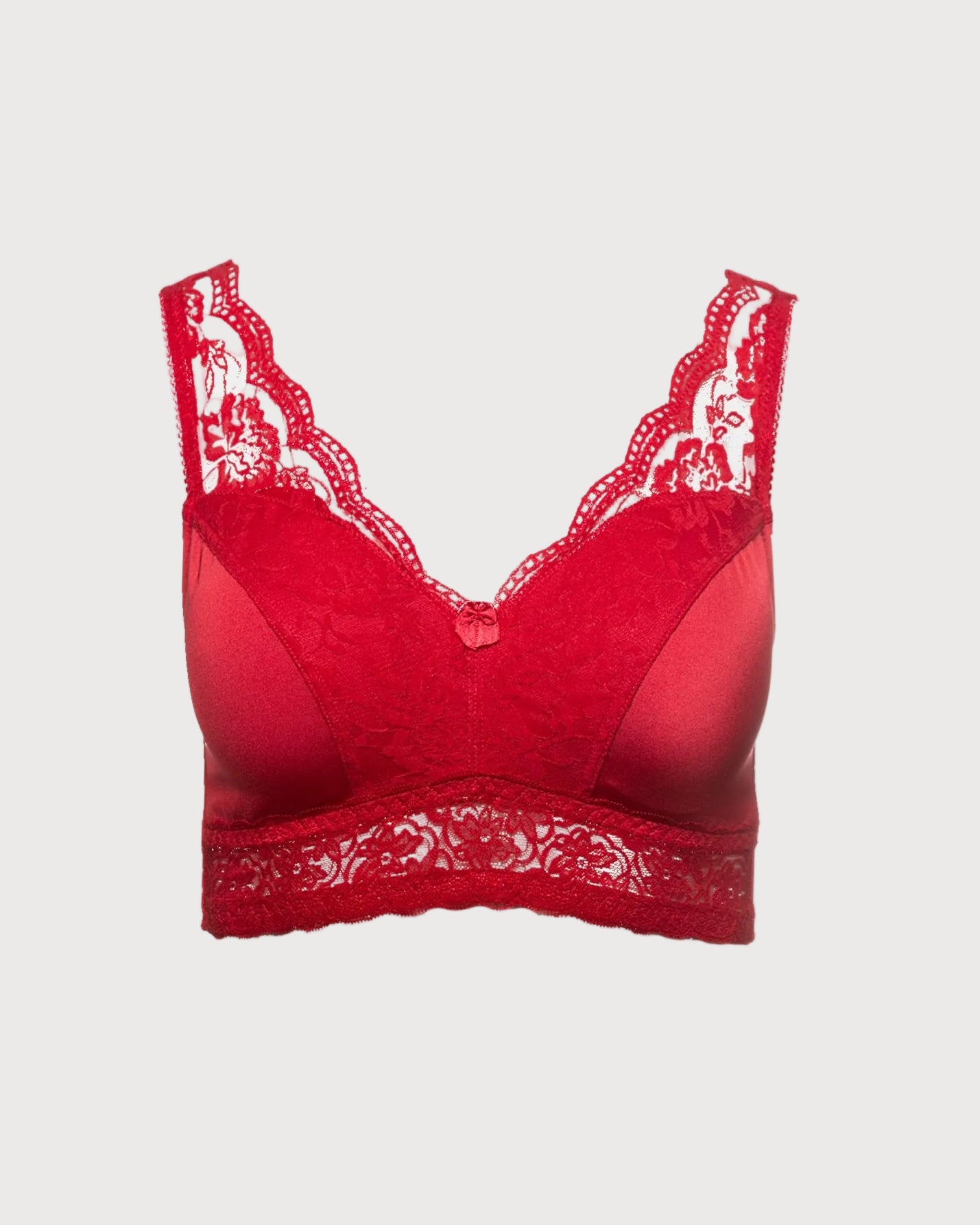 Style 6729 - Pin Up with Removable Pads - Beloved Red front Ghost Mannequin