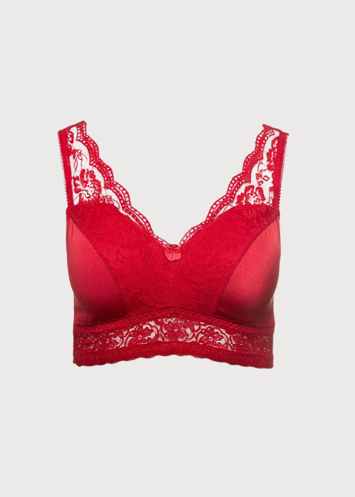 Style 6729 - Pin Up with Removable Pads - Beloved Red front Ghost Mannequin