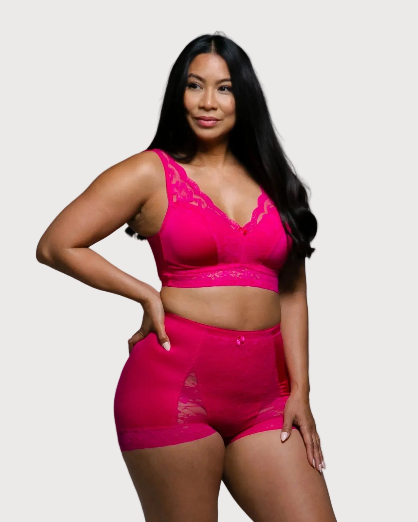 Style 6729 - Pin Up with Removable Pads - Electric Fuchsia - Front