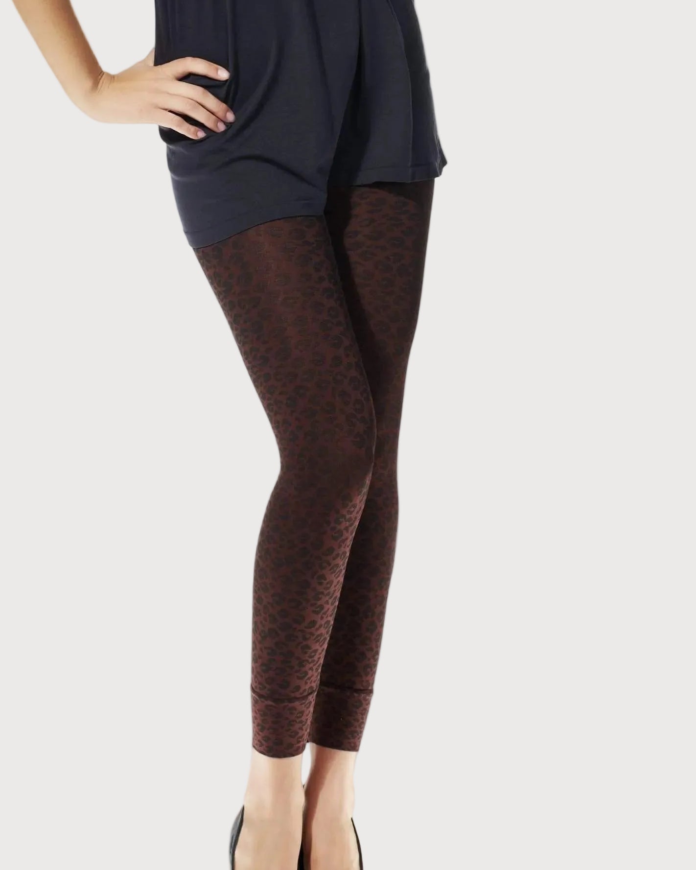 Ahh Smooth Tootsie High-Waist Shaping Legging by Rhonda Shear — tummy-control legging