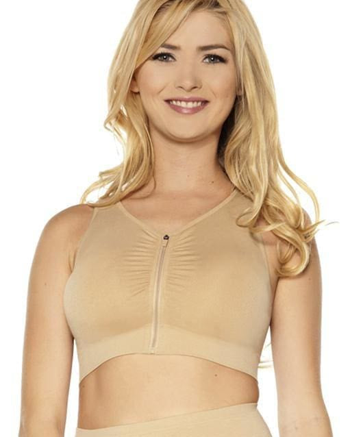 Seamless Zip Front Bra with Padded Strap_Rhonda_Shear_7