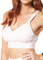 Pink Molded Cup Bra with Elastic Band