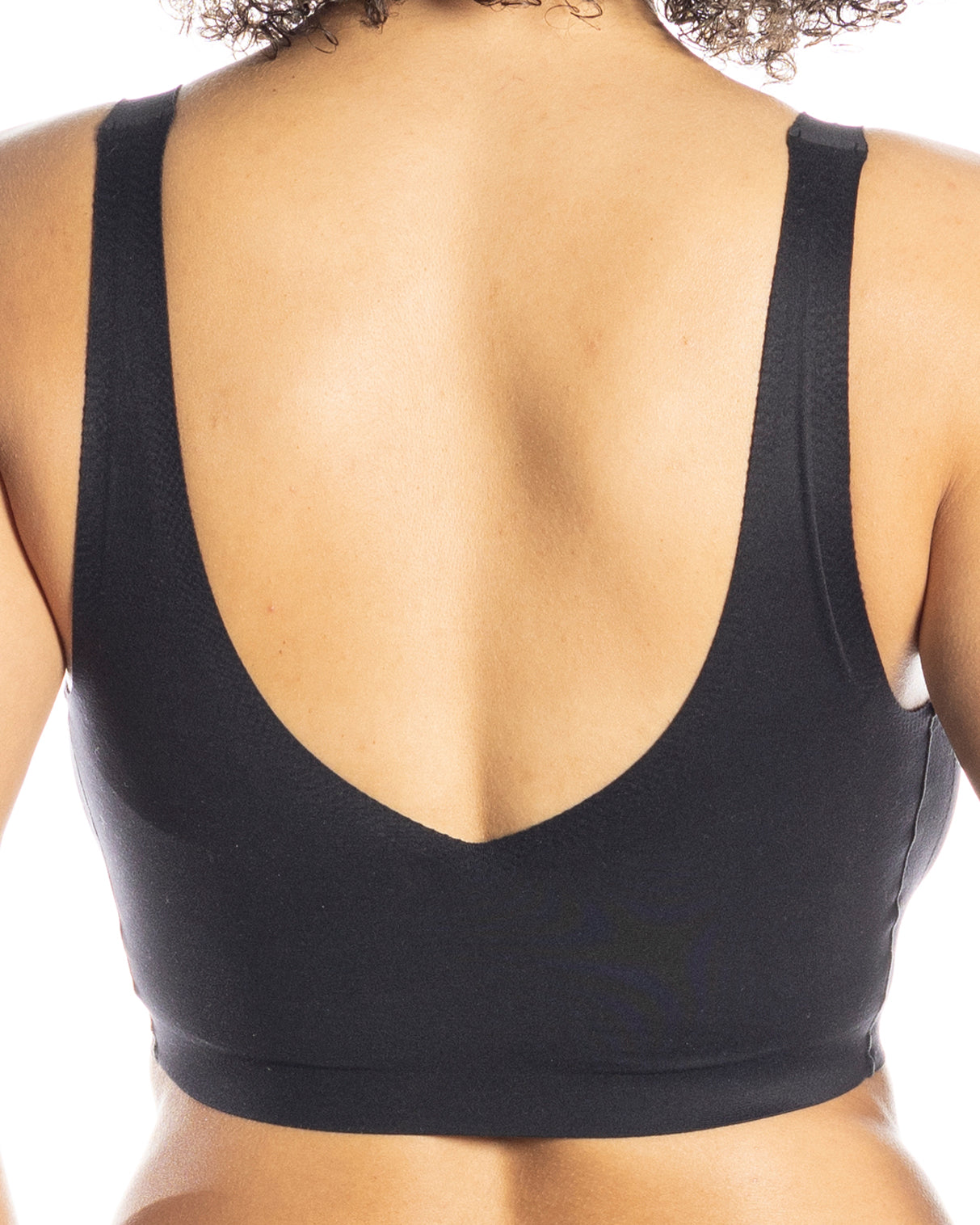 Brushed V-Neck Bra with Removable Pads - style 1681