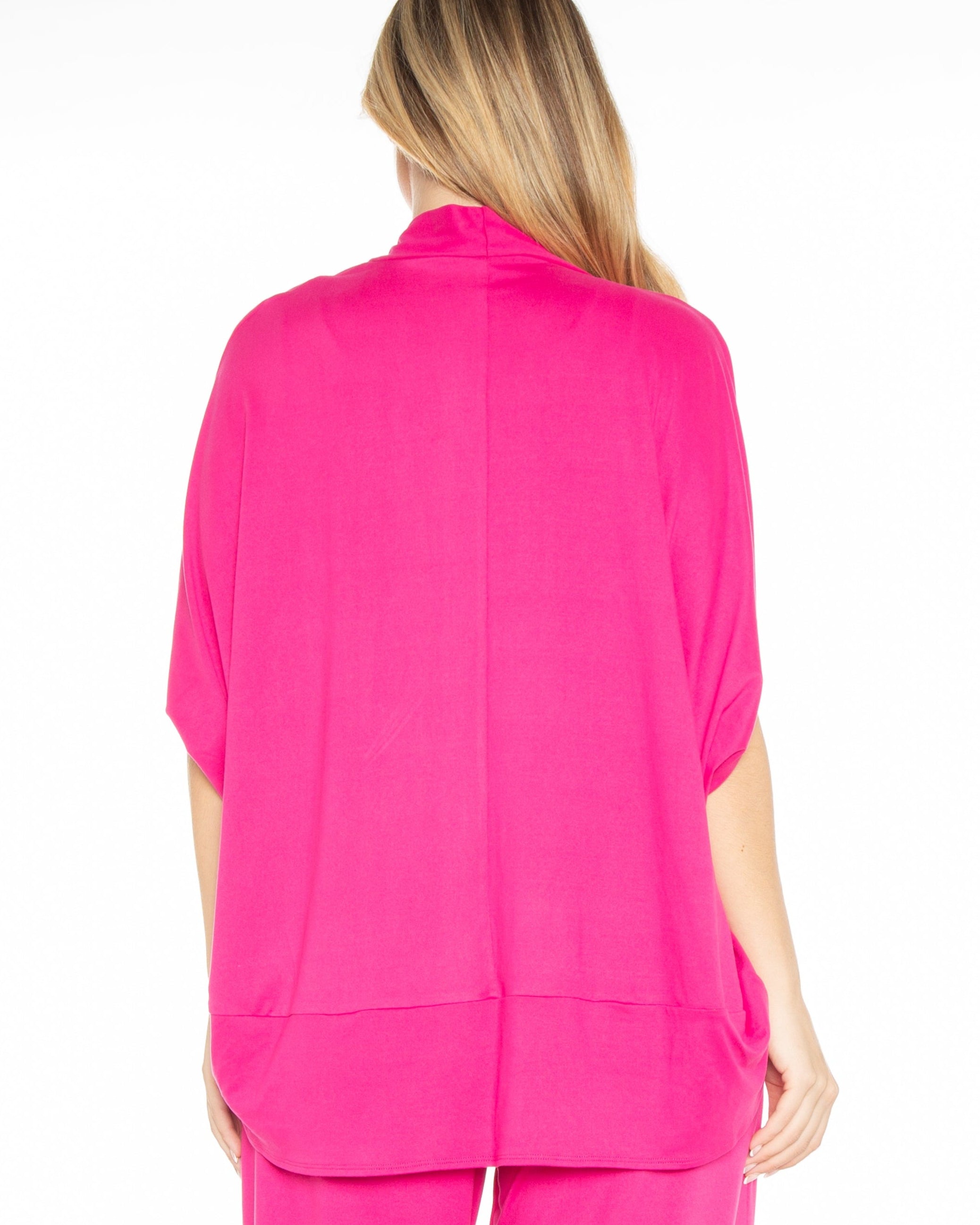 Cocoon Cardigan Front Black - 8517