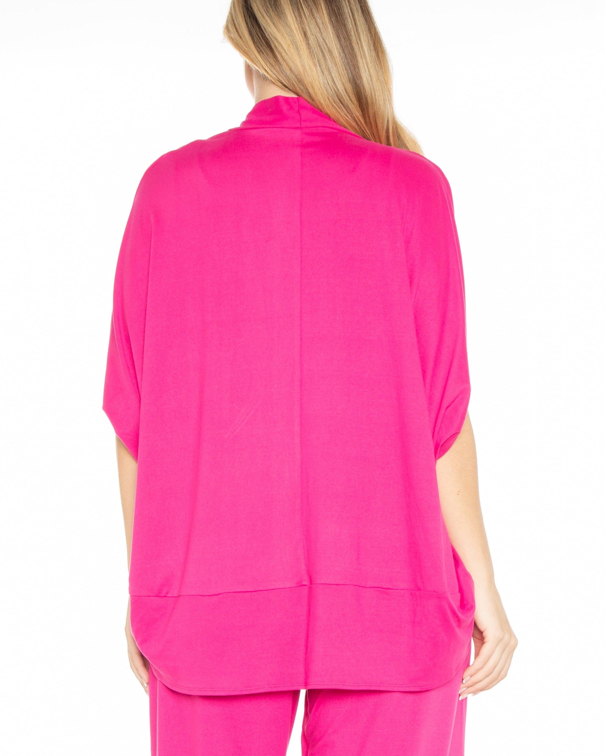 Cocoon Cardigan Front Black - 8517