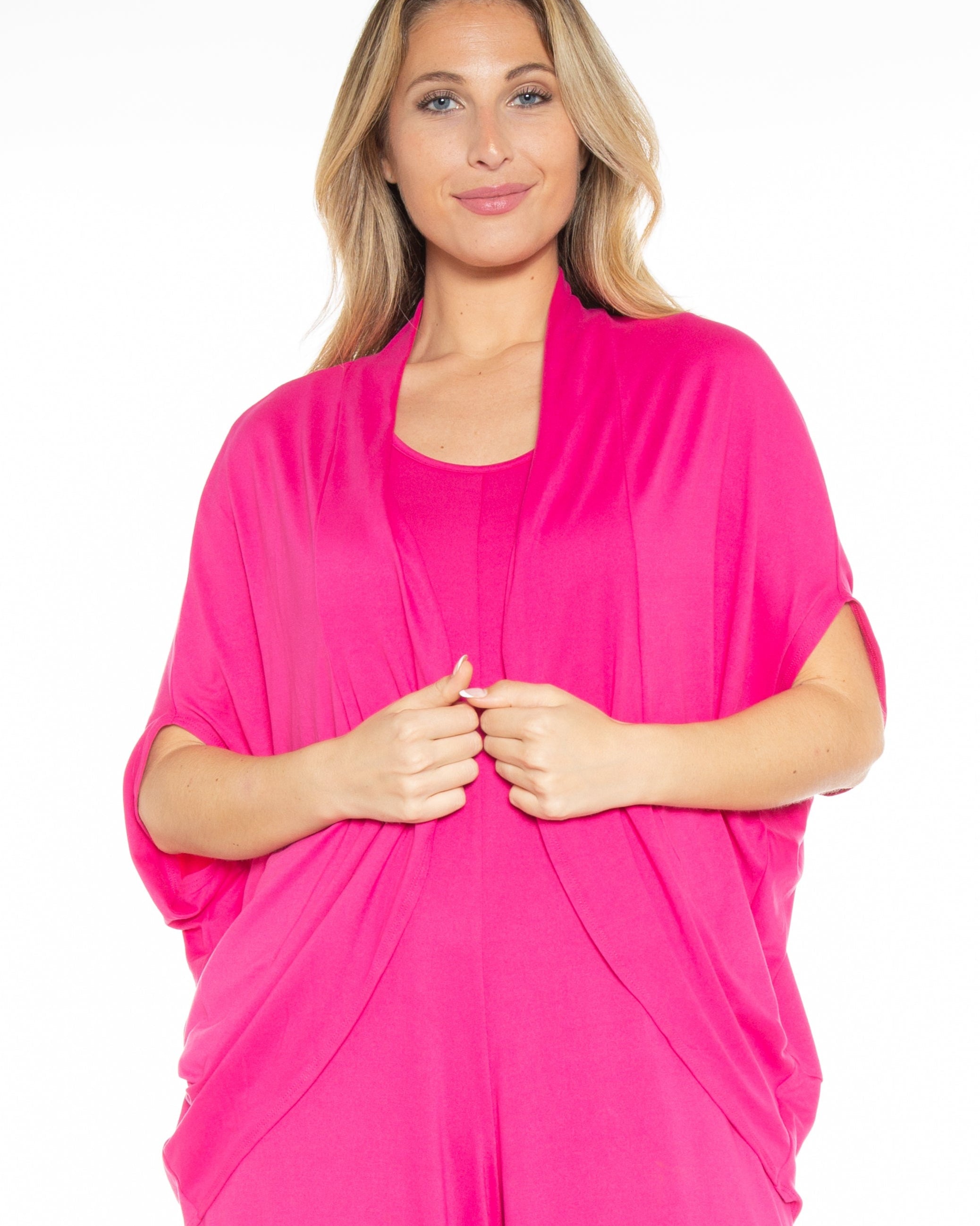 Cocoon Cardigan Front Black - 8517