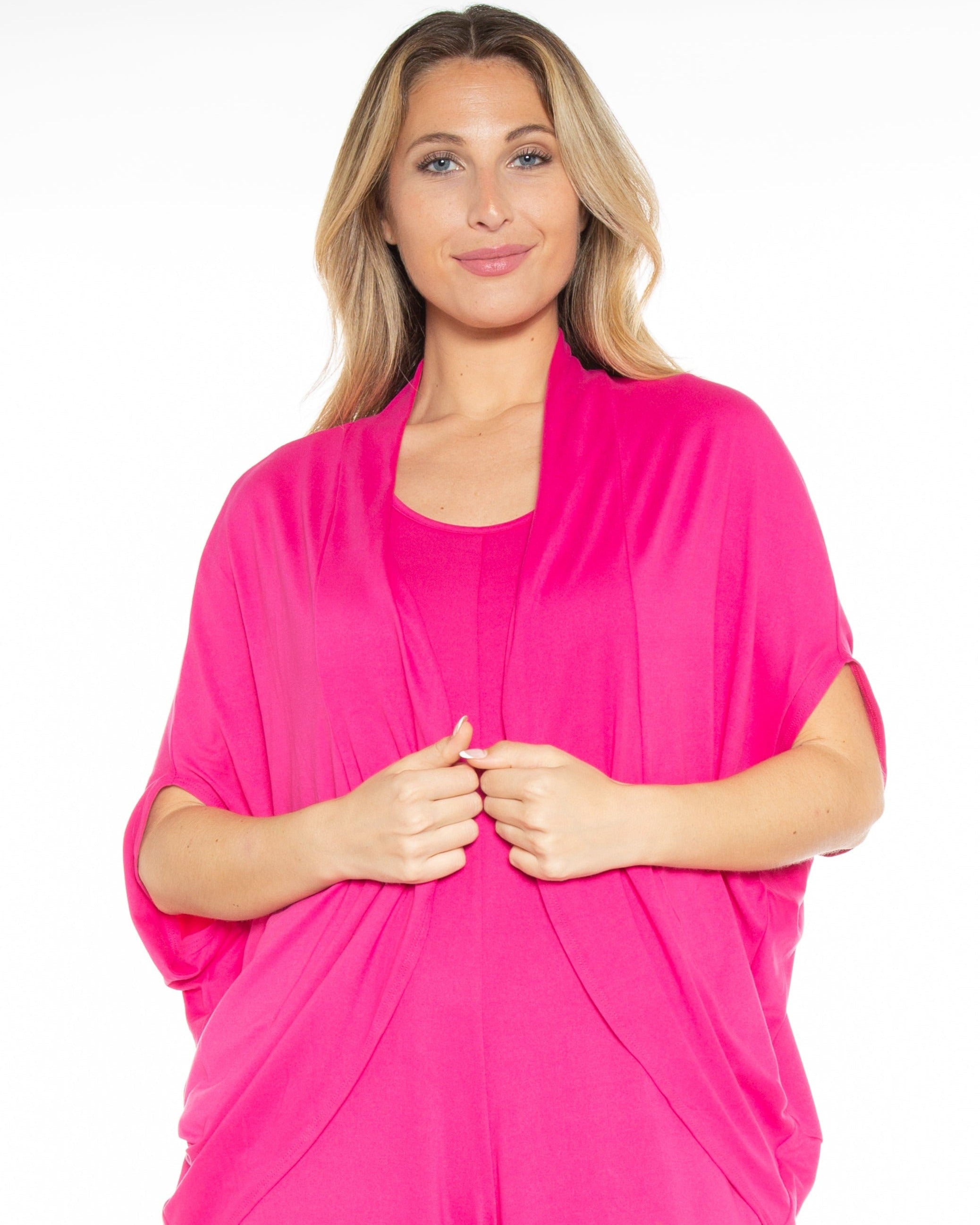 Cocoon Cardigan Front Black - 8517