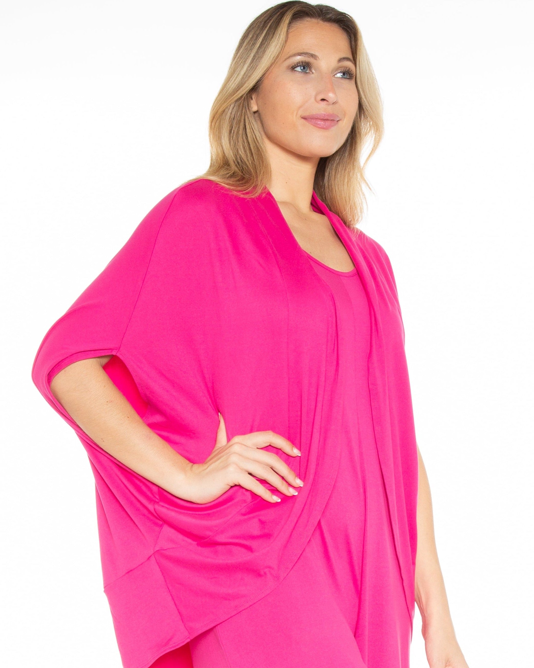 Cocoon Cardigan Front Black - 8517