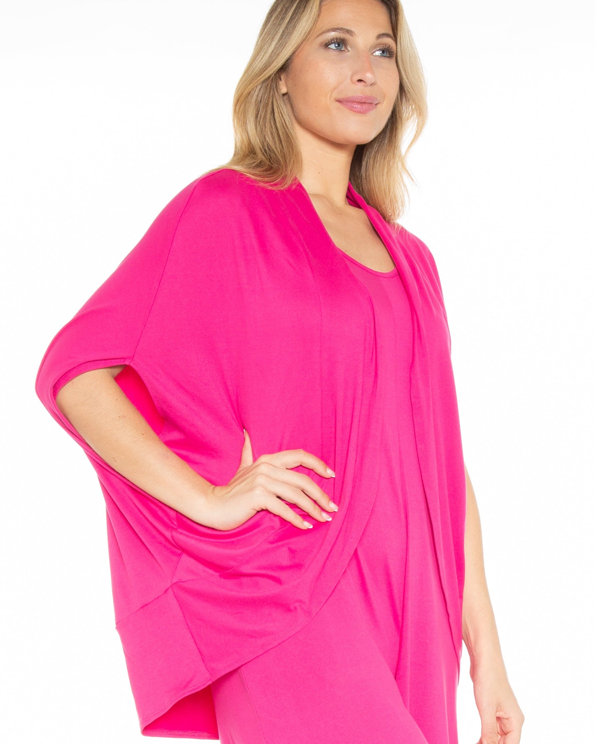 Cocoon Cardigan Front Black - 8517