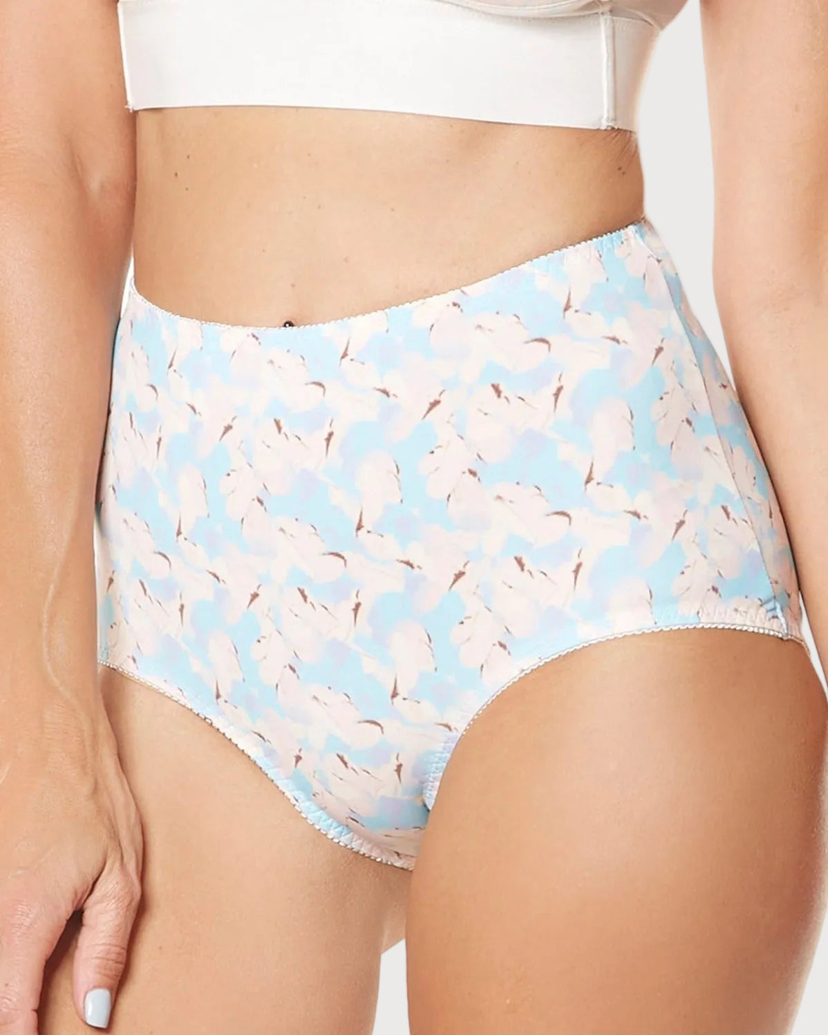 Style 4113-Full Coverage Brief Panty - Spackle Front