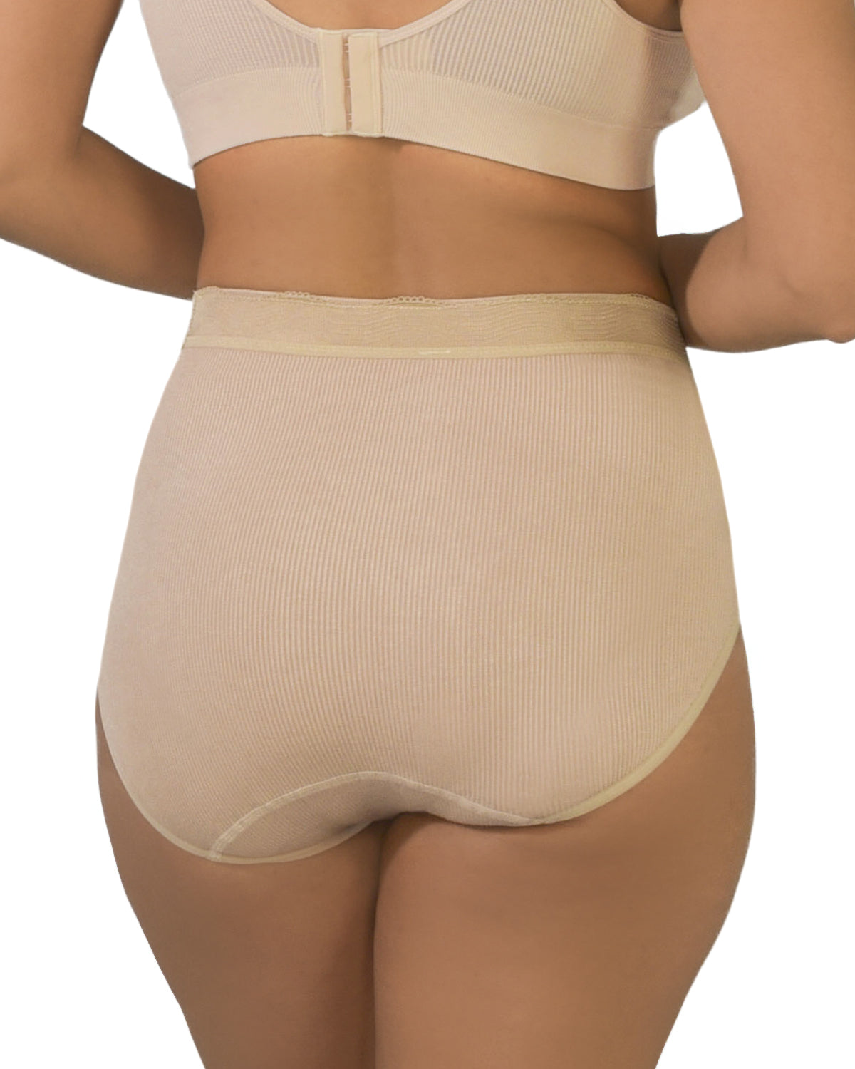 4215 Beige back brief - full cover