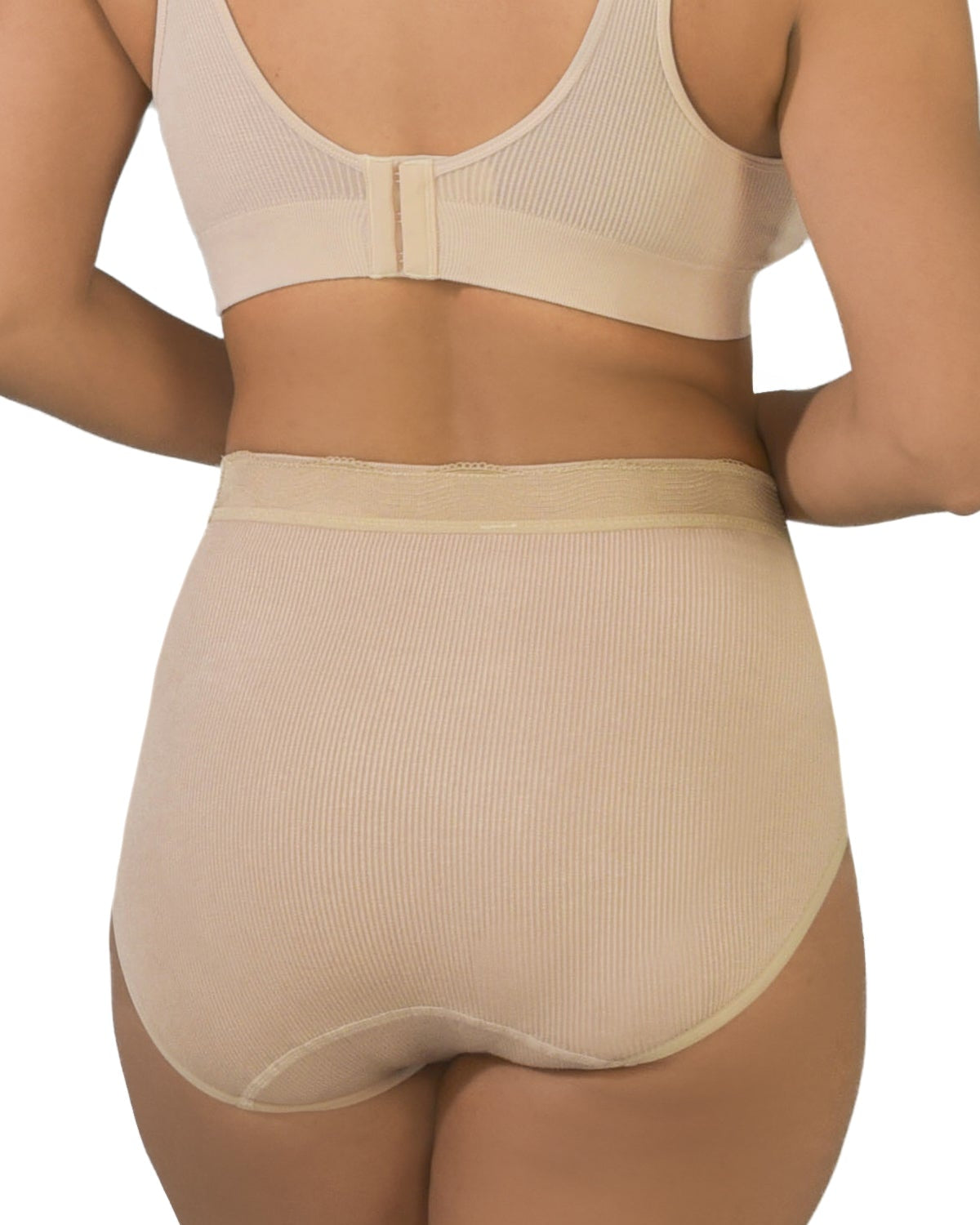 4215 Beige back brief - full cover