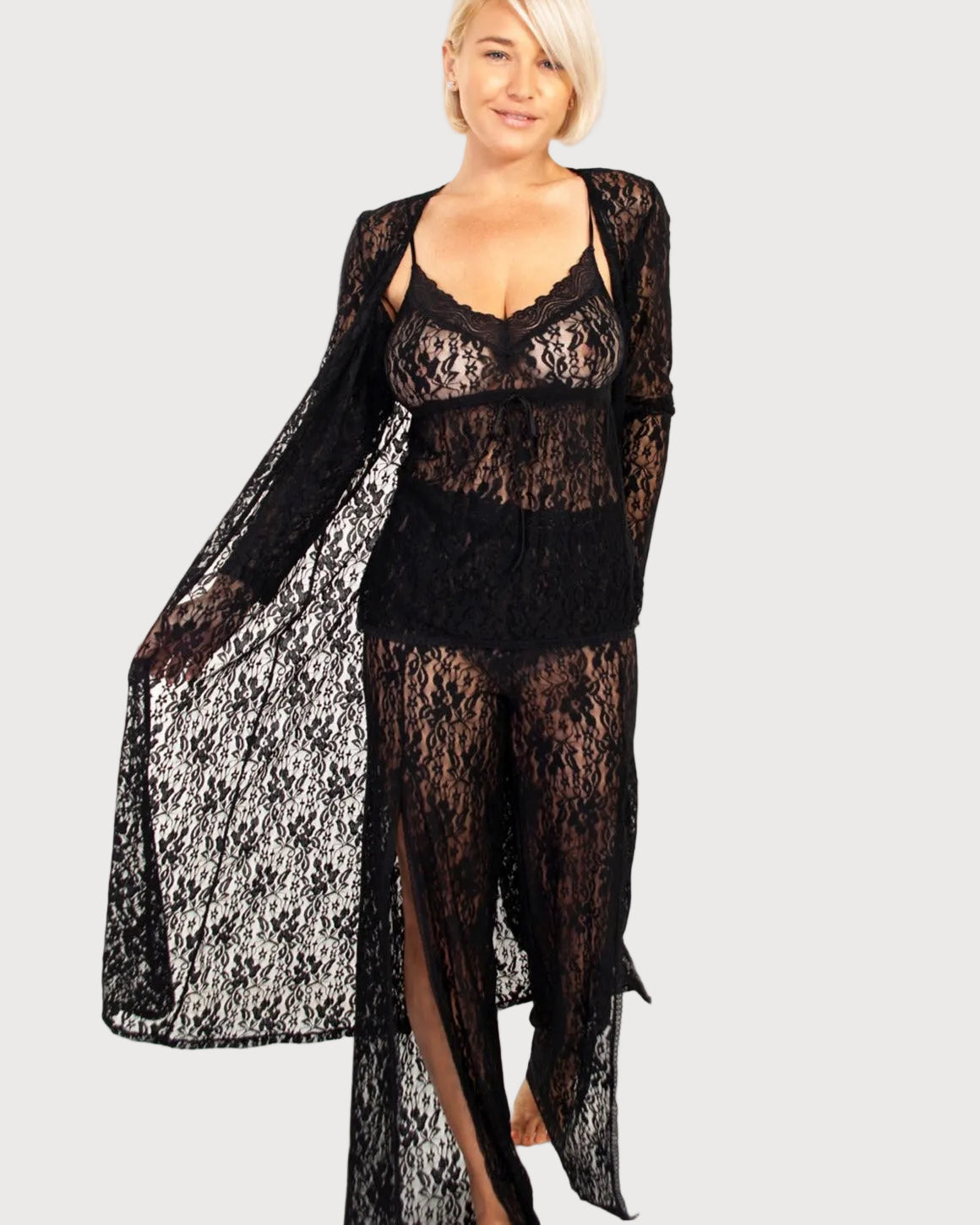 Up All Night Stretch Lace Duster_Rhonda_Shear_1