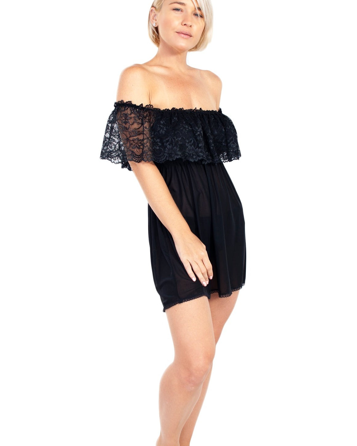 Up All Night Off The Shoulder Nightie and Panty Set_Rhonda_Shear_4