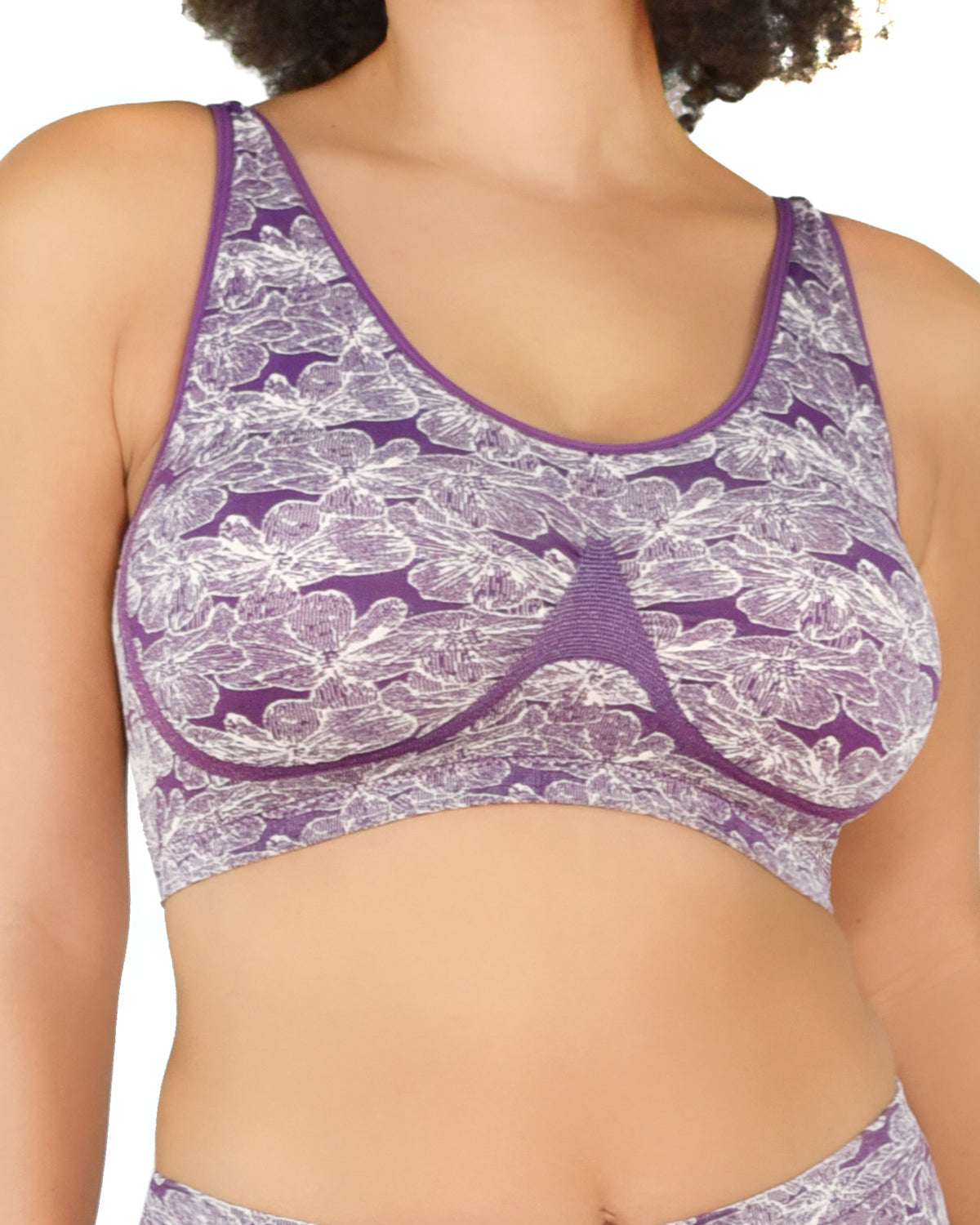 Jacquard Ahh Bra with Padded Adjustable Straps_Rhonda_Shear_1
