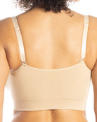 Ahh Bra Wire free with Mesh Neckline with Adjustable Straps - style 9338