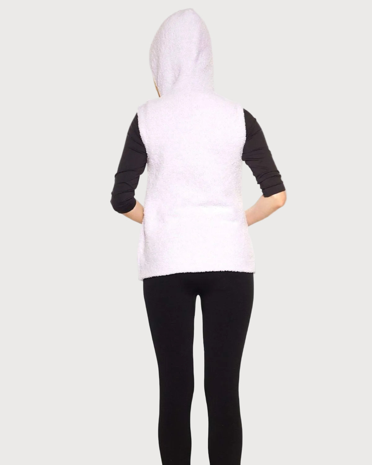 Marshmallow Zip Front Vest with Hood_Rhonda_Shear_7