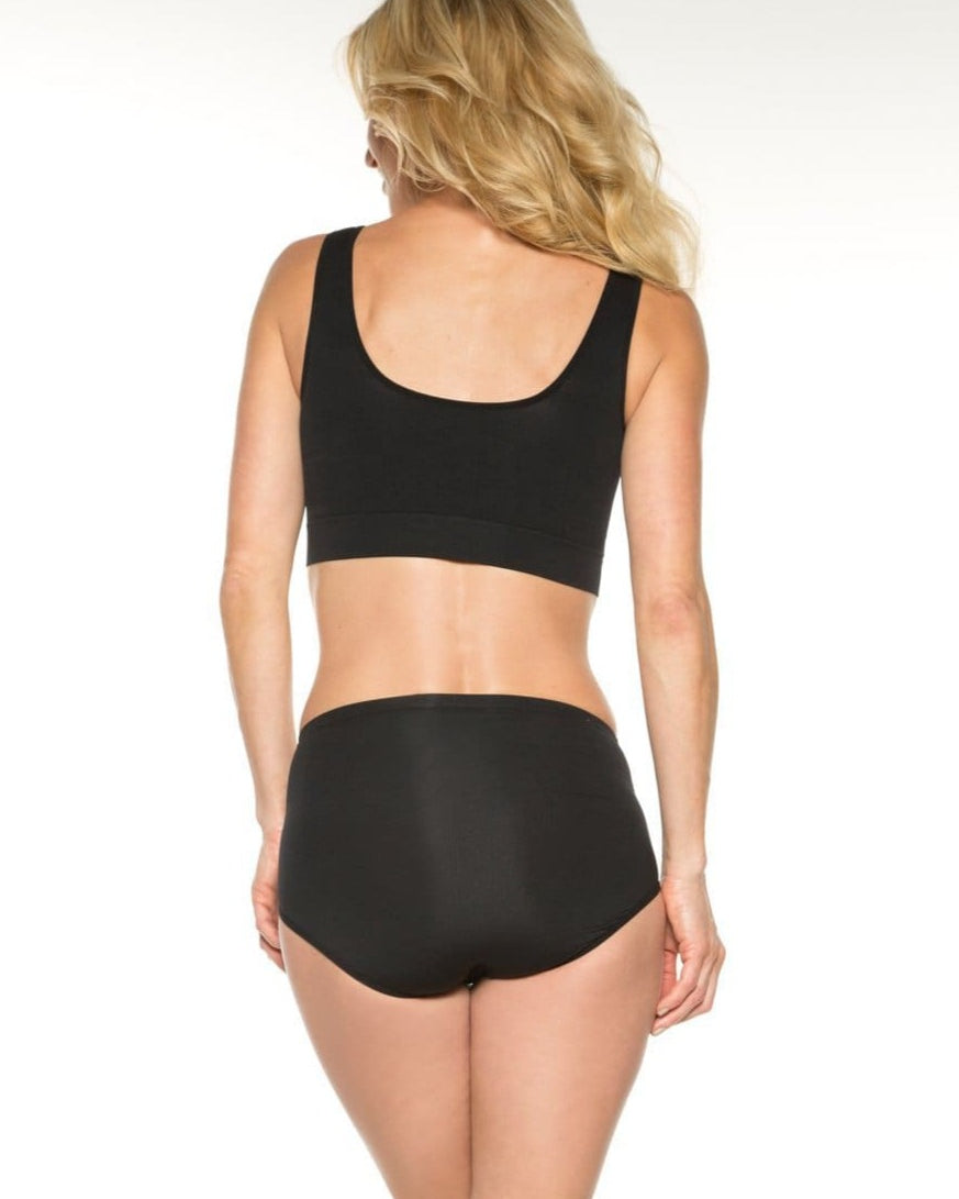 Seamless Brief with Lace Overlay : Sale Colors_Rhonda_Shear_15