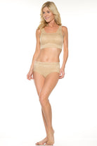 Seamless Brief with Lace Overlay : Sale Colors_Rhonda_Shear_12