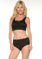 Seamless Brief with Lace Overlay : Sale Colors_Rhonda_Shear_14