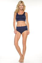 Seamless Brief with Lace Overlay : Sale Colors_Rhonda_Shear_16