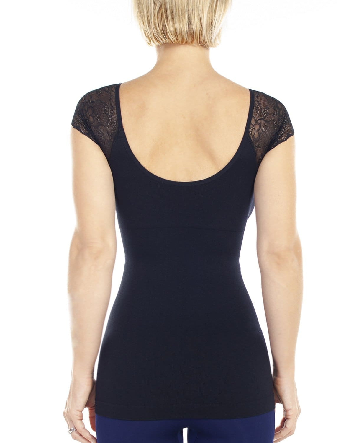 Seamless Shaping Tee with Lace Sleeves_Rhonda_Shear_2