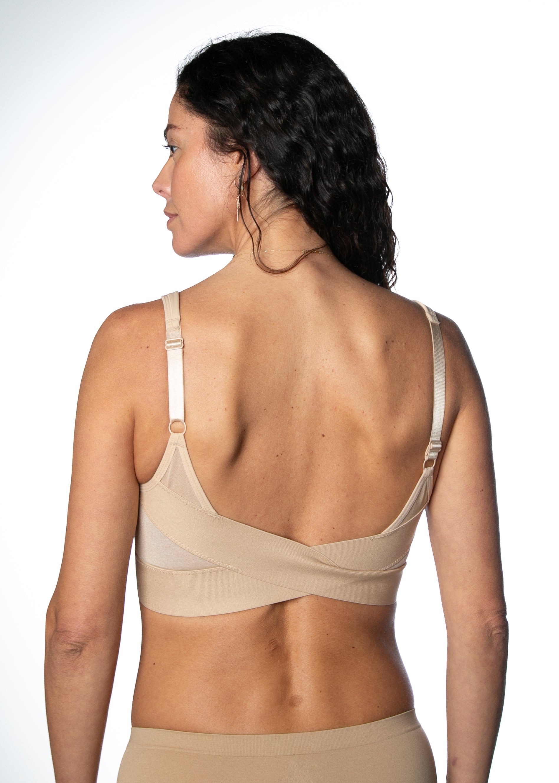 Rhonda Shear 2-pack Molded Cup Bra with Cross Back Mesh Detail - 21489860