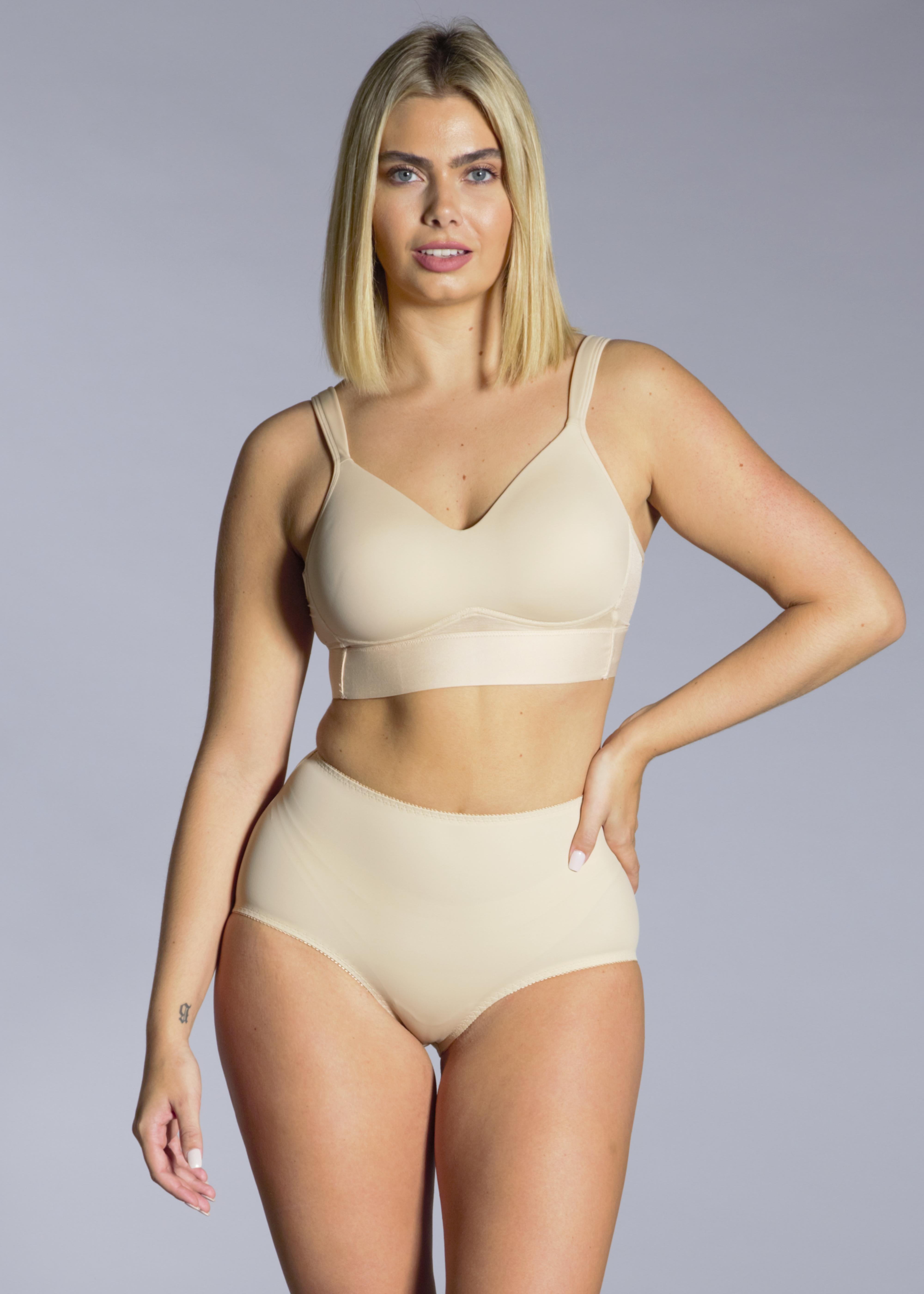 0121 Beige Molded Cup Wireless Bra 