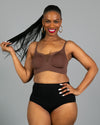 Perforated Gel Bra with Mesh Detail