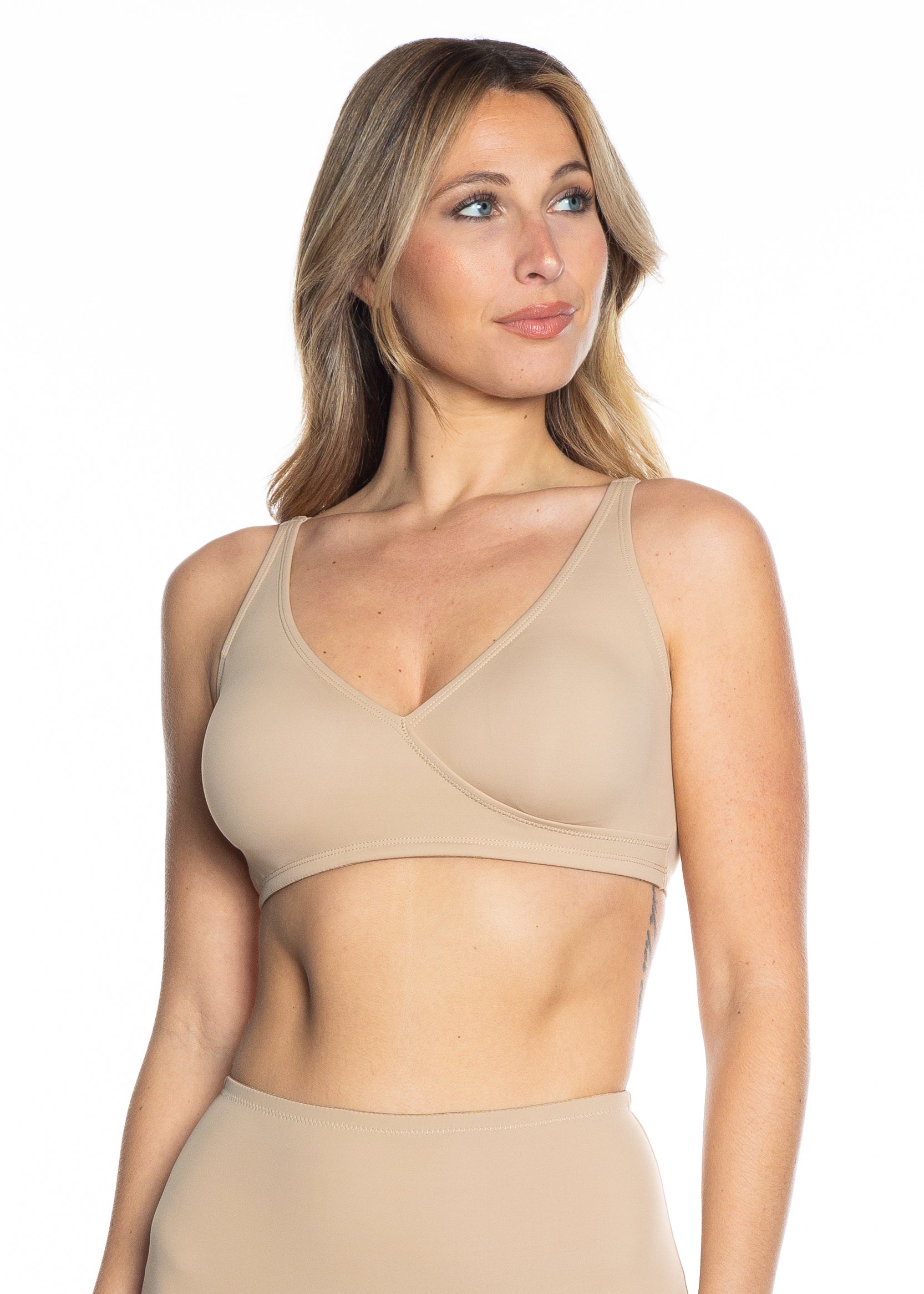 1795 Beige Bra, front