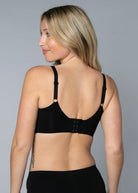 Style-2033-INVISIBLE EDGE SHEAR SCULPT WITH LACE OVERLAY BRA-Black-Back