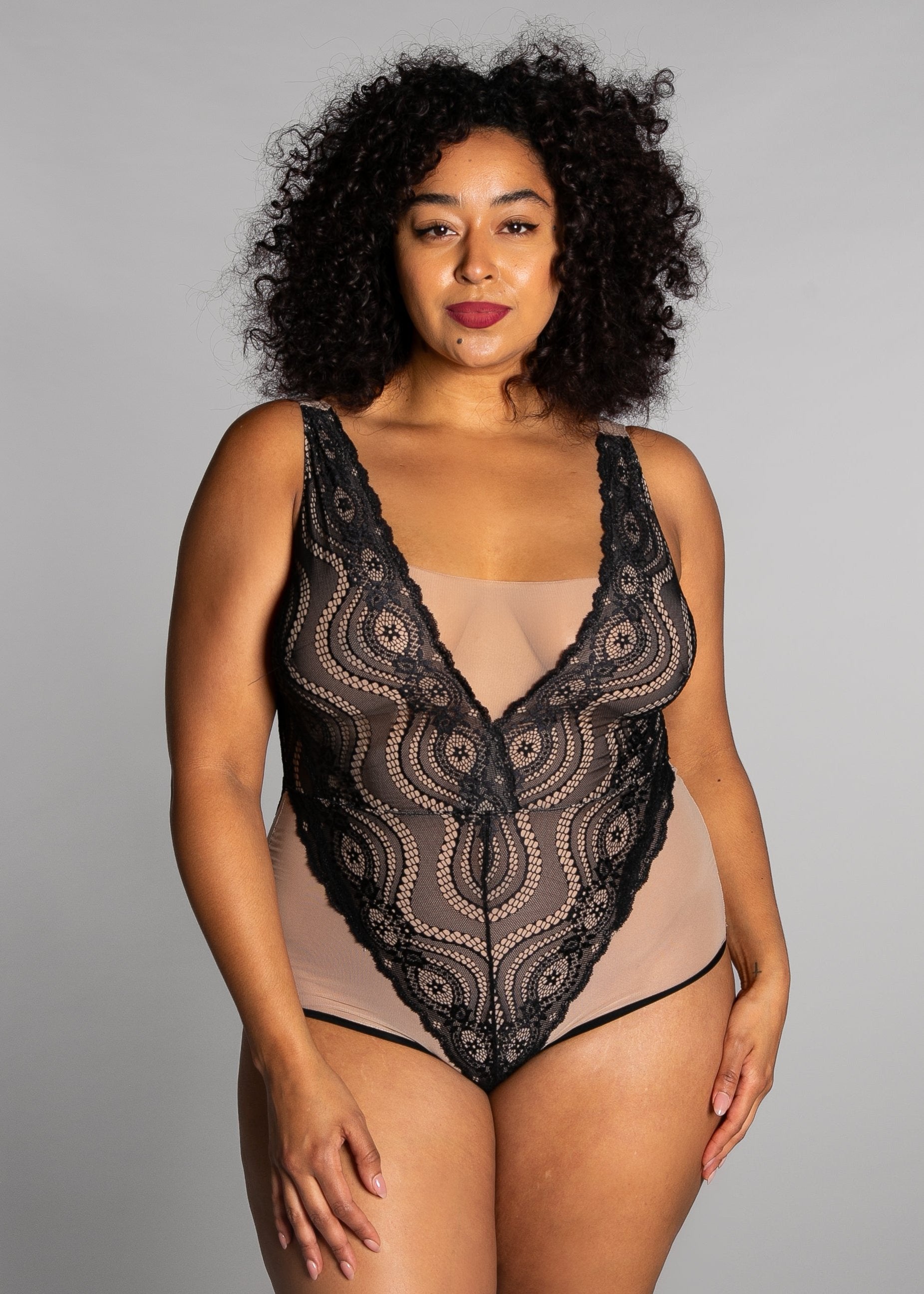 Up All Night Lace Bodysuit - style 4807