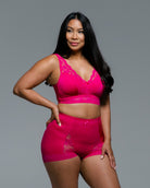 Style 6729 - Pin Up with Removable Pads - Electric Fuchsia - Front