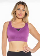 SHEAR SCULPT ACTIVE BRA - Purple - Front