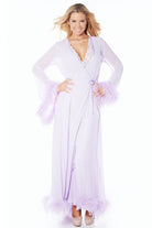 Harlow Ostrich Trim Robe - FINAL SALE_Rhonda_Shear_1