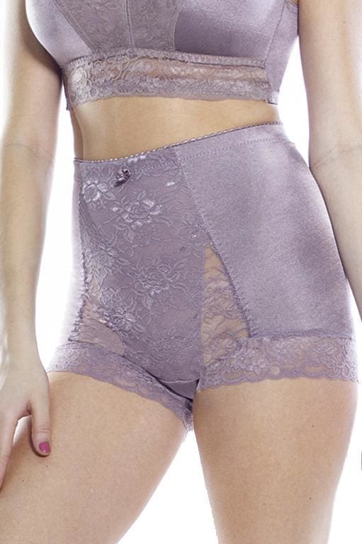 Rhonda Shear Women's Plus Size Pin Up Lace Control Panty, Light