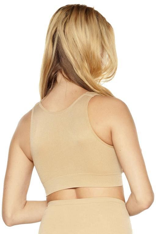 Seamless Zip Front Bra with Padded Strap_Rhonda_Shear_8