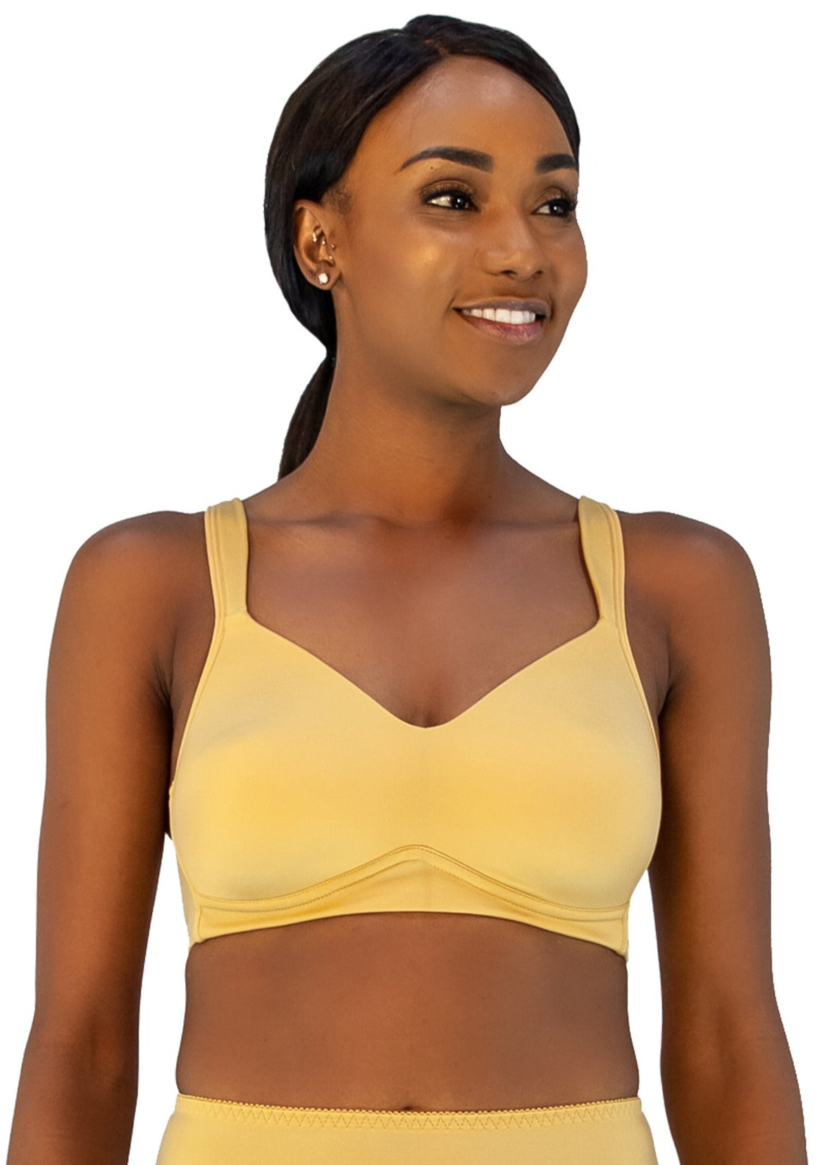 Rhonda Shear 2-pack Molded Cup Bra with Mesh Overlay - 20304029